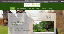 Desktop Screenshot of lucky-horse-reitsport.de