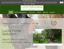 Tablet Screenshot of lucky-horse-reitsport.de